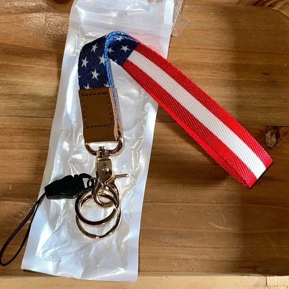 Patriotic Lanyard Keychain-NEW - Picture 3 of 3